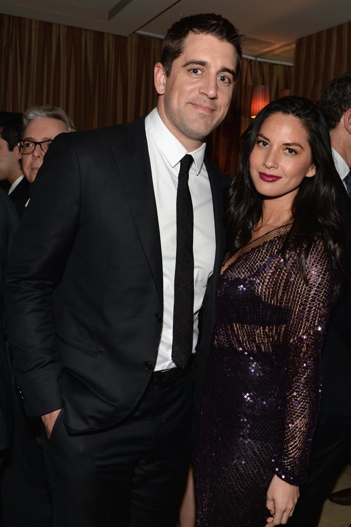 Hot couple Aaron Rodgers and Olivia Munn turned the Still Alice and Grey Goose party into a date.