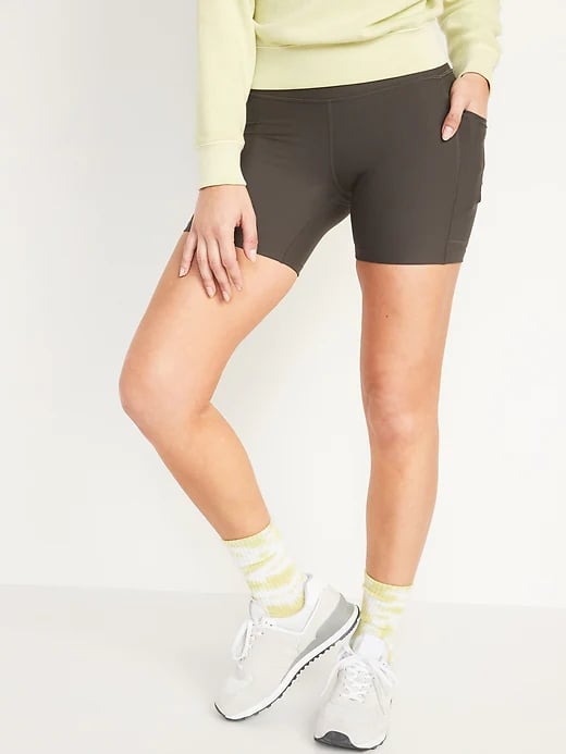 Old Navy High-Waisted PowerSoft Side-Pocket Biker Shorts