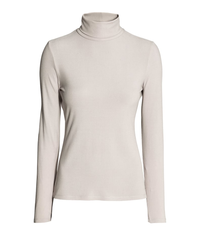 H&M Ribbed Turtleneck Top