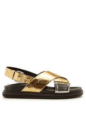 Marni's Watersnake-Effect Sandals