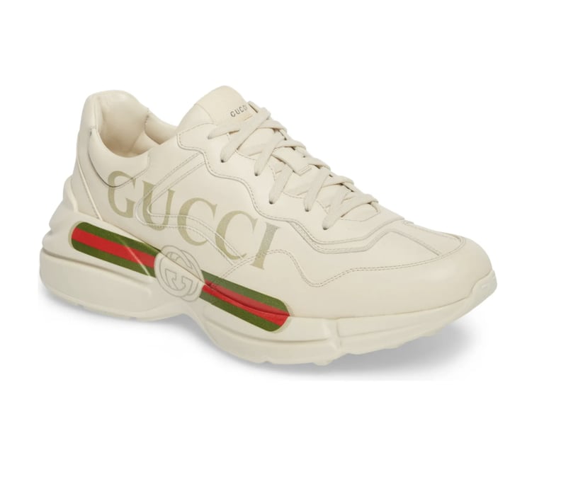 Gucci Logo Leather Sneakers