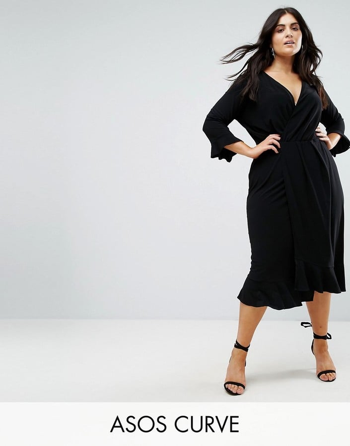 ASOS Wrap-Front Midi Dress