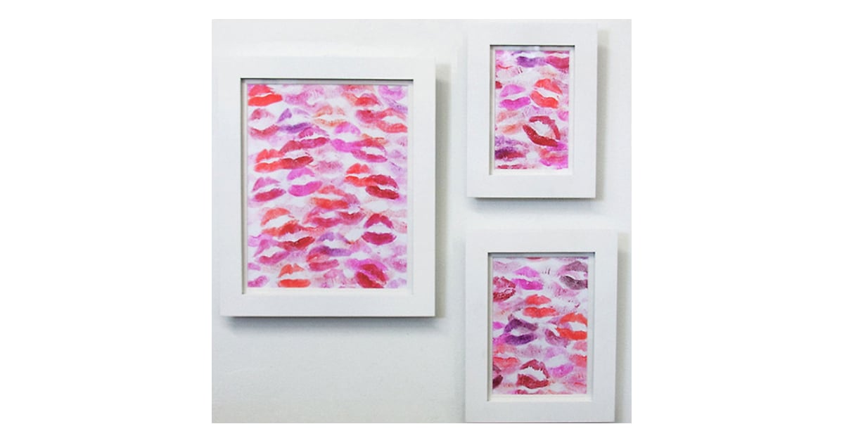 Lip Print Wall Art Tori Spelling Shares Her Favorite Valentine S Day Diy Crafts Popsugar Family Photo 4