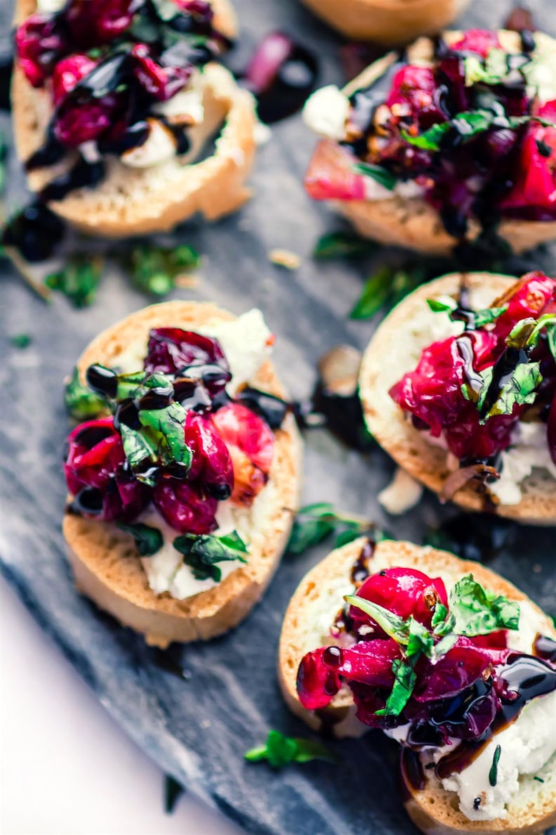 Cranberry Goat Cheese Gluten-Free Crostini