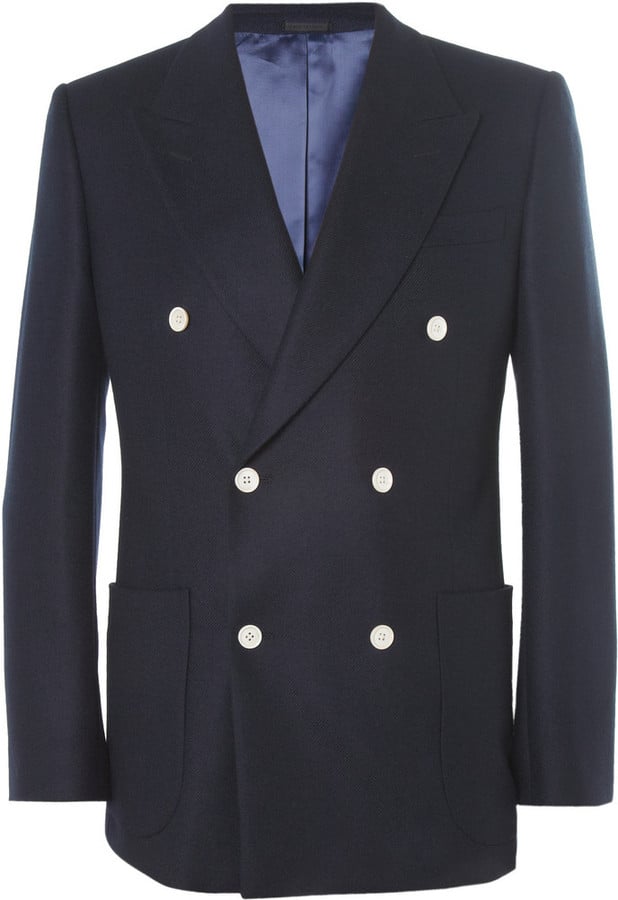 Alexander McQueen Double-Breasted Cashmere Blazer ($2,680) | Street ...