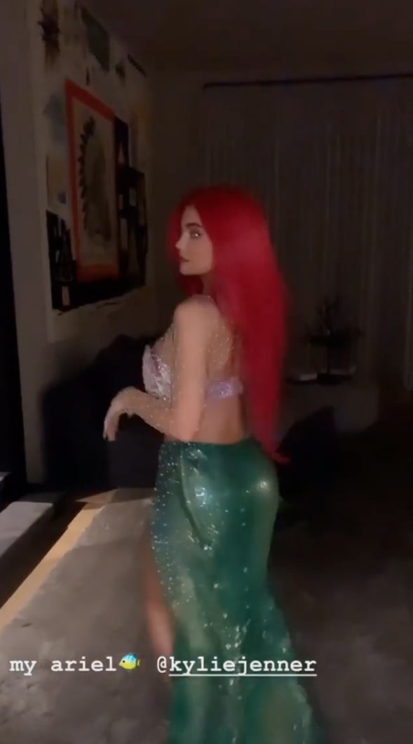 Kylie Jenner as Ariel From The Little Mermaid For Halloween