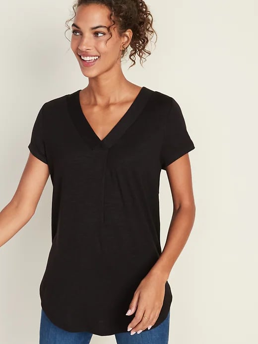 Old Navy Loose Luxe V-Neck Tunic T-Shirt