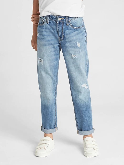 Gap Kids Destructed Girlfriend Jeans