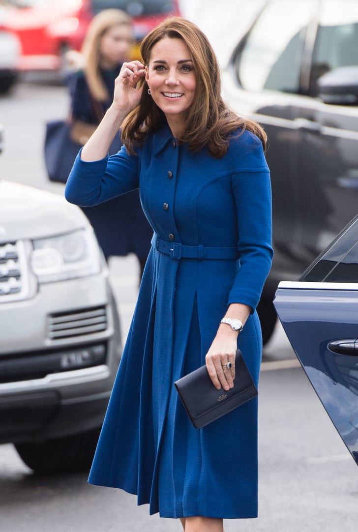 Kate Middleton Blue Eponine Dress November 2018 | POPSUGAR Fashion Photo 12