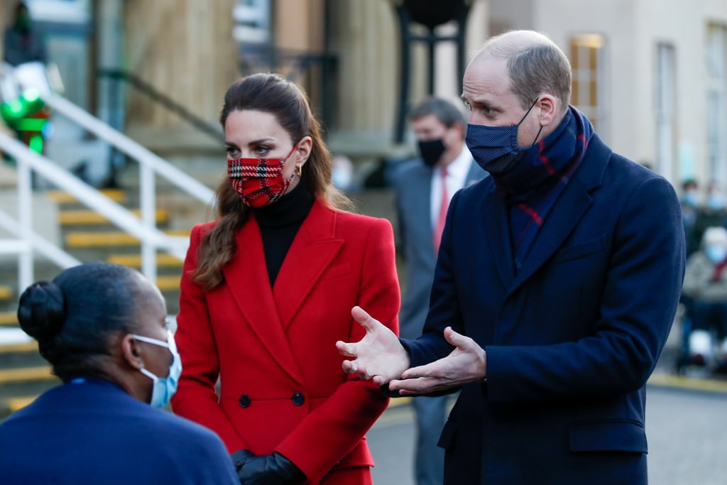 Kate Middleton Wears Tartan Emilia Wickstead Face Mask 2020