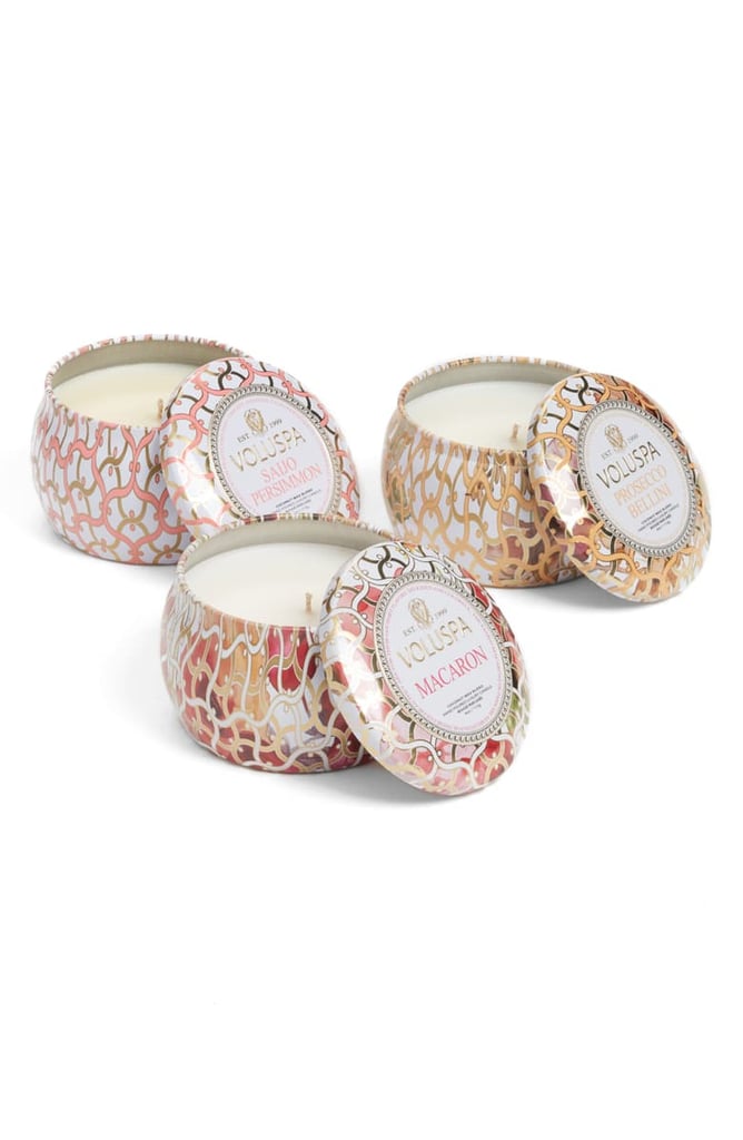 Voluspa Maison Blanc Mini Tin Candle Set