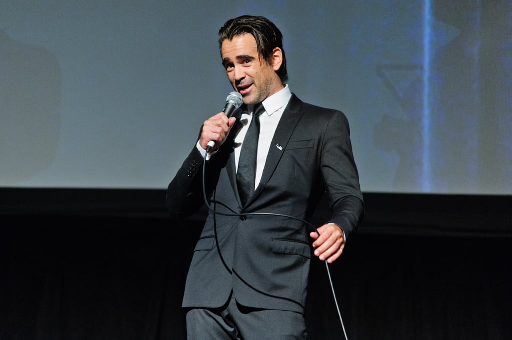 Colin Farrell took the mic at the premiere of Miss Julie at the Chicago Film Festival on Thursday.