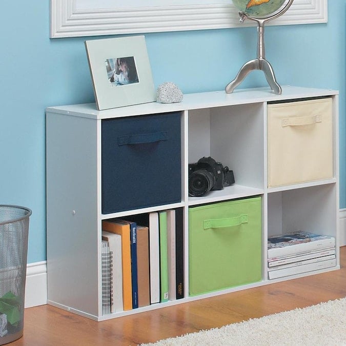 ClosetMaid 6 Compartment Stackable Wood Laminate Cube Shelf