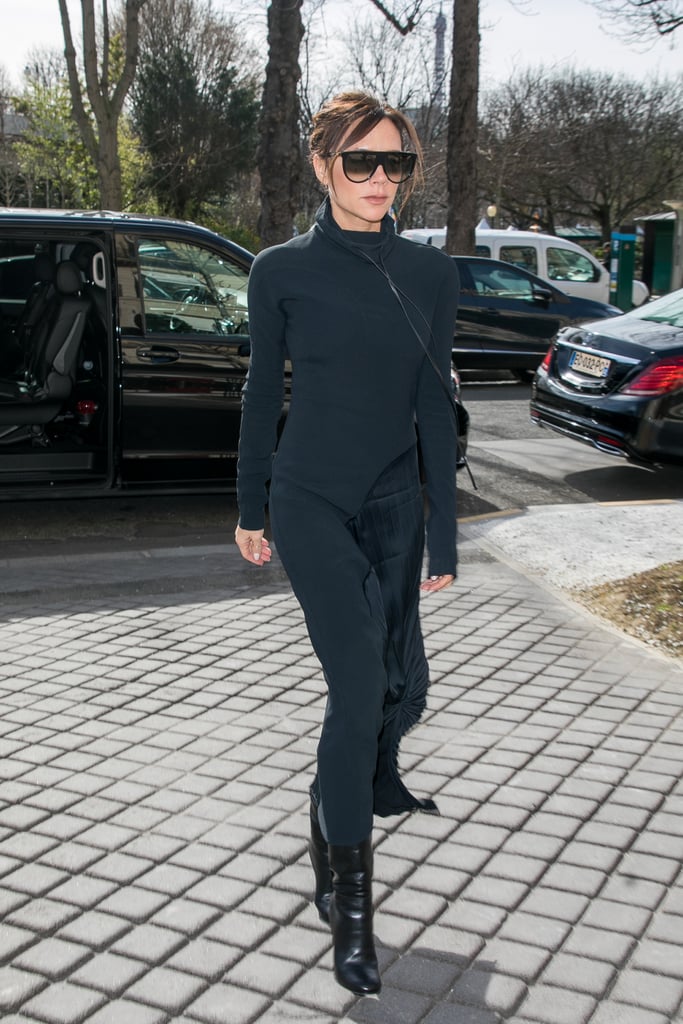 Victoria Beckham Black Hoodie Dress