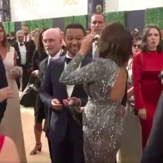 Chrissy Teigen Drinking From a Flask at the 2018 Emmys