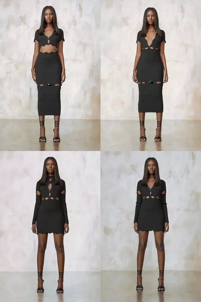 A Multiwear Piece: Boohoo by Kourtney Kardashian Barker Multiway ...