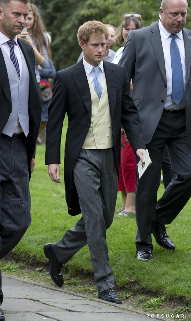 Prince William and Prince Harry at Victoria Inskip's Wedding