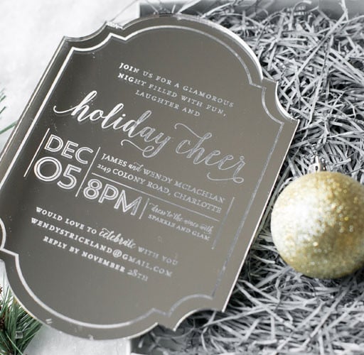 Mirrored Wedding Invitations