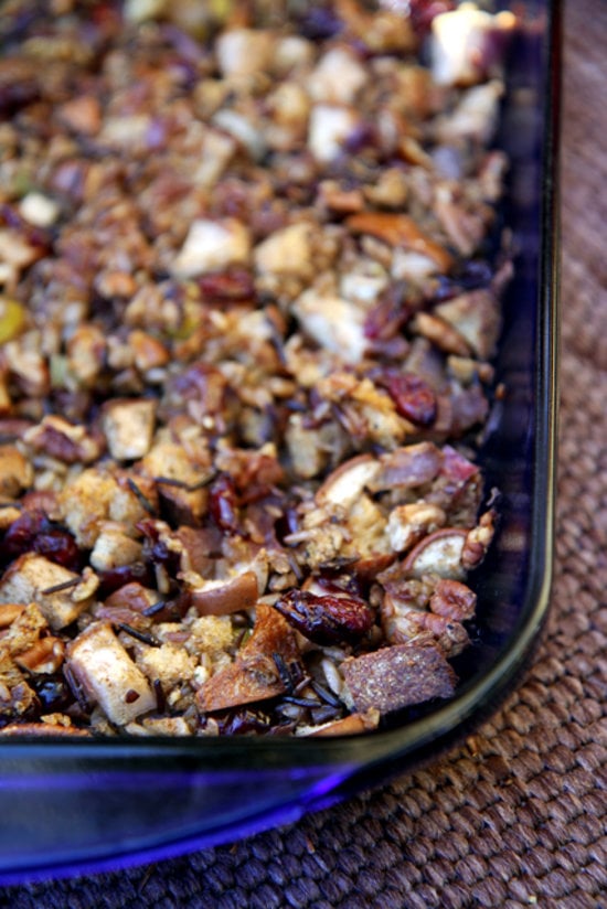 Cranberry-Pear Wild Rice Stuffing