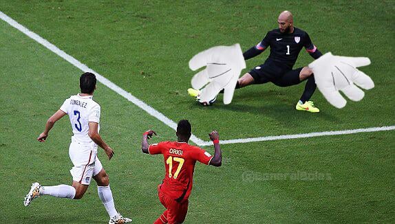 Tim Howard blocks all the things. 
Source: Twitter user General Boles