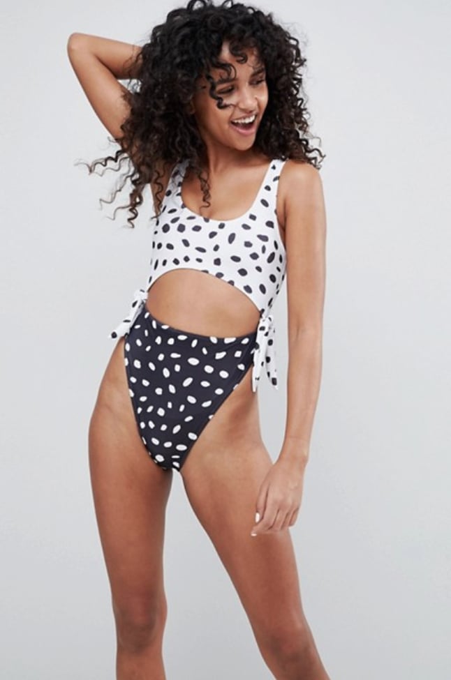 ASOS High-Leg Swimsuit