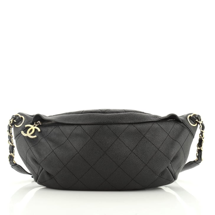Chanel Zip and Carry Quilted Waist Bag Vintage and Secondhand Chanel