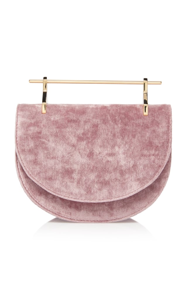 M2Malletier Velvet Mini Halfmoon Bag