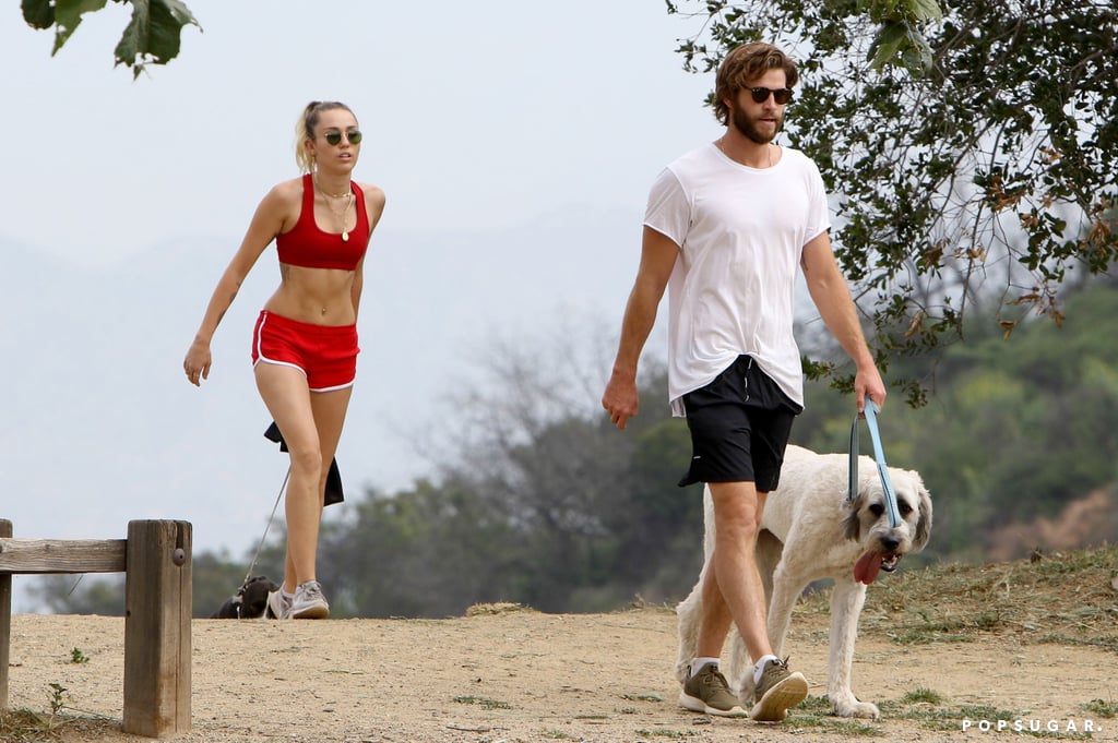 Miley Cyrus and Liam Hemsworth Hiking in LA April 2017