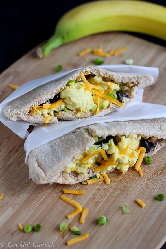 Breakfast Pita Sandwich