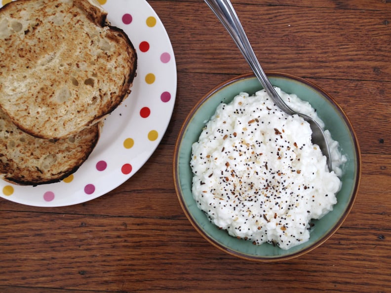 Day 12 (Weekday): "Everything Bagel" Cottage Cheese and a Bagel