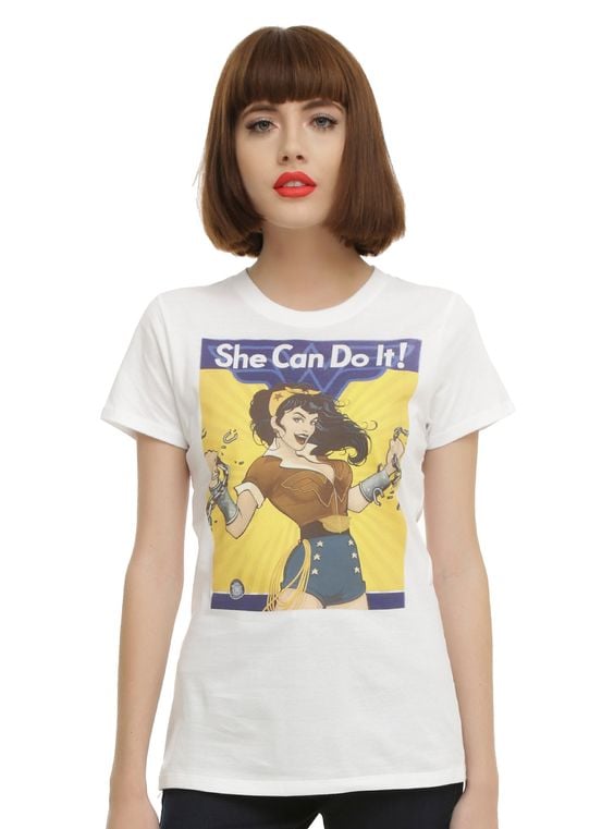 she can do it wonder woman shirt