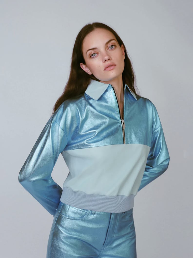 Metallic Bomber Jacket