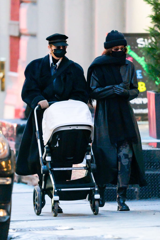 Gigi and Bella Hadid Take Gigi's Daughter For a Walk in NYC