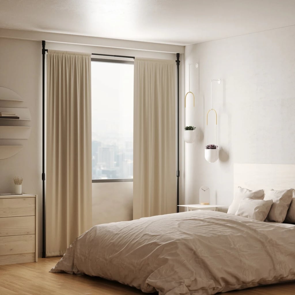 Best No Drill Curtain Rod for Large Windows