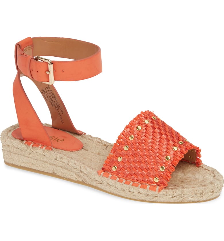 Kensie Alabama Studded Espadrille Ankle Strap Sandals