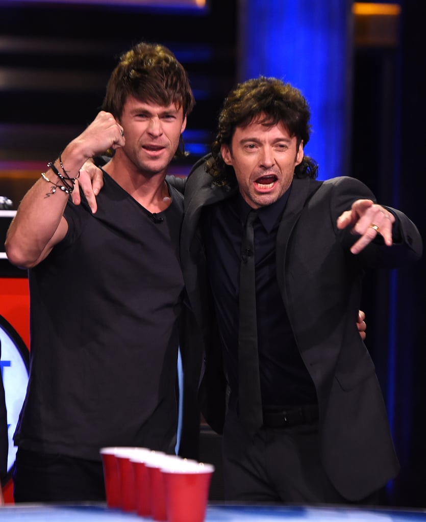 Chris Hemsworth and Hugh Jackman got hilarious in mullets on The Tonight Show Starring Jimmy Fallon on Thursday.
