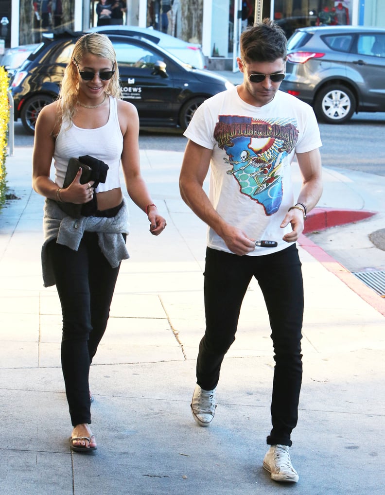 Zac Efron & Girlfriend Sami Miro Make A Rare Public Outing—See The Photos!