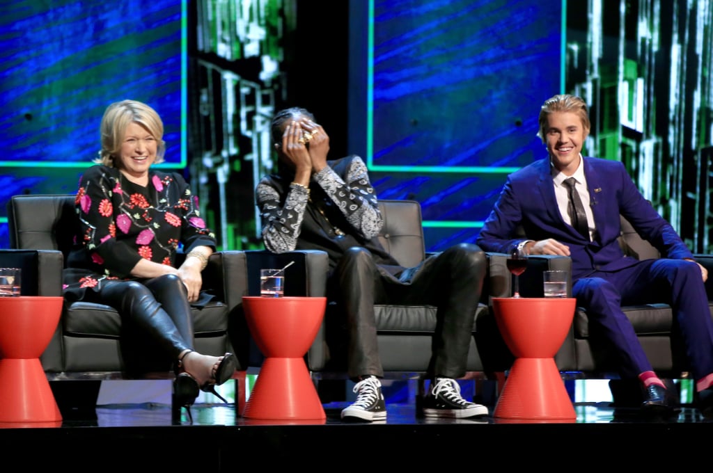 Martha Stewart, Snoop Dogg, and Justin Bieber