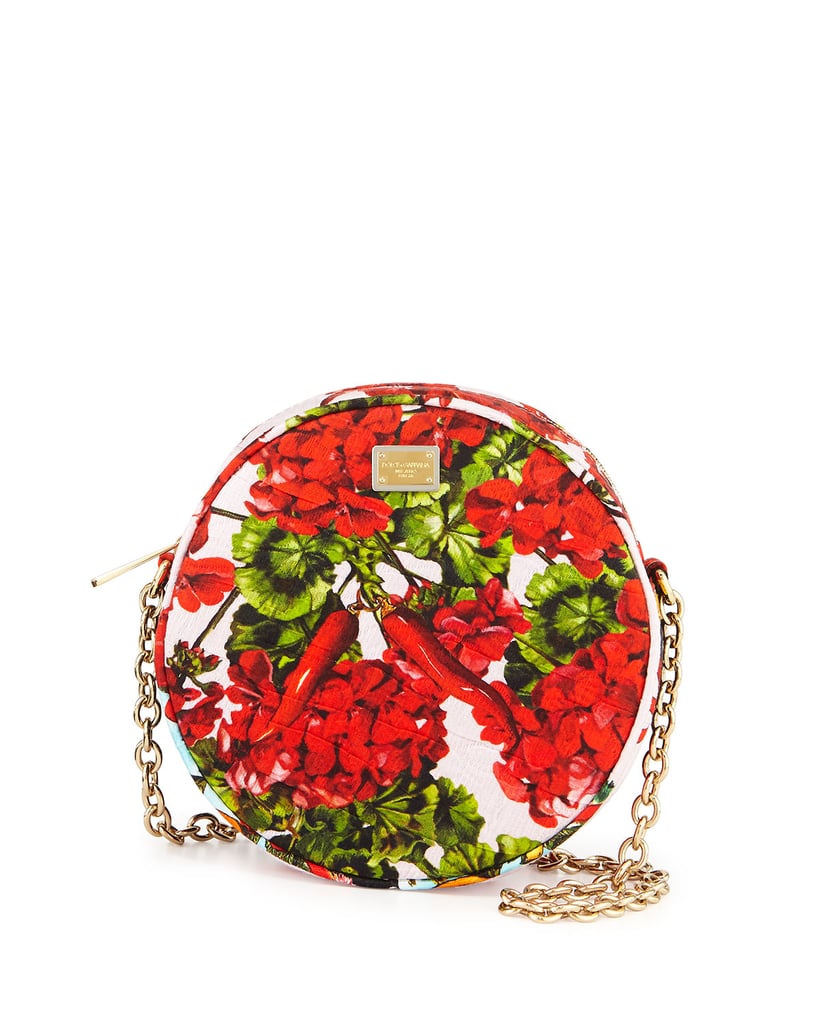 Dolce & Gabbana Glam Floral-Print Round Crossbody Bag ($895) | Spring ...