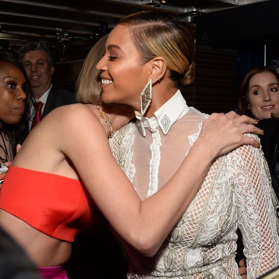 Taylor Swift and Beyonce Backstage at the Grammys 2016