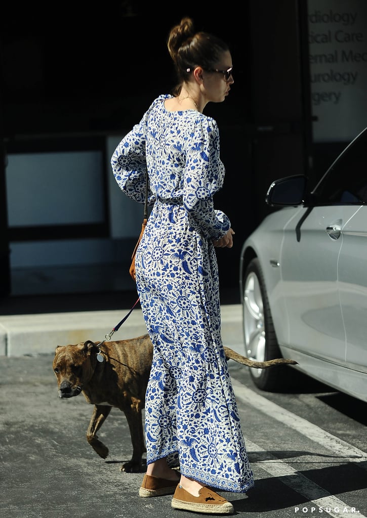 Jessica Biel Taking Tina to the Vet