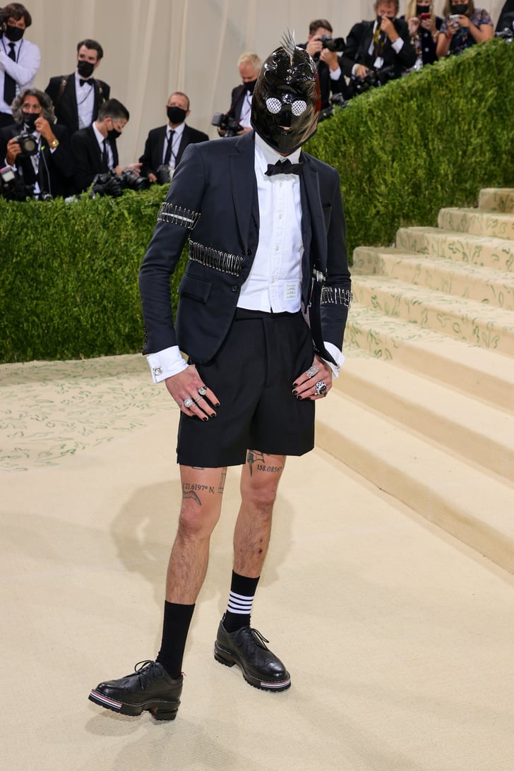 Evan Mock in Thom Browne at the 2021 Met Gala Evan Mock Met Gala 2021