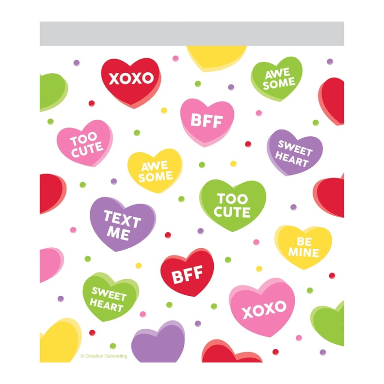 10ct Candy Hearts Favor Bag