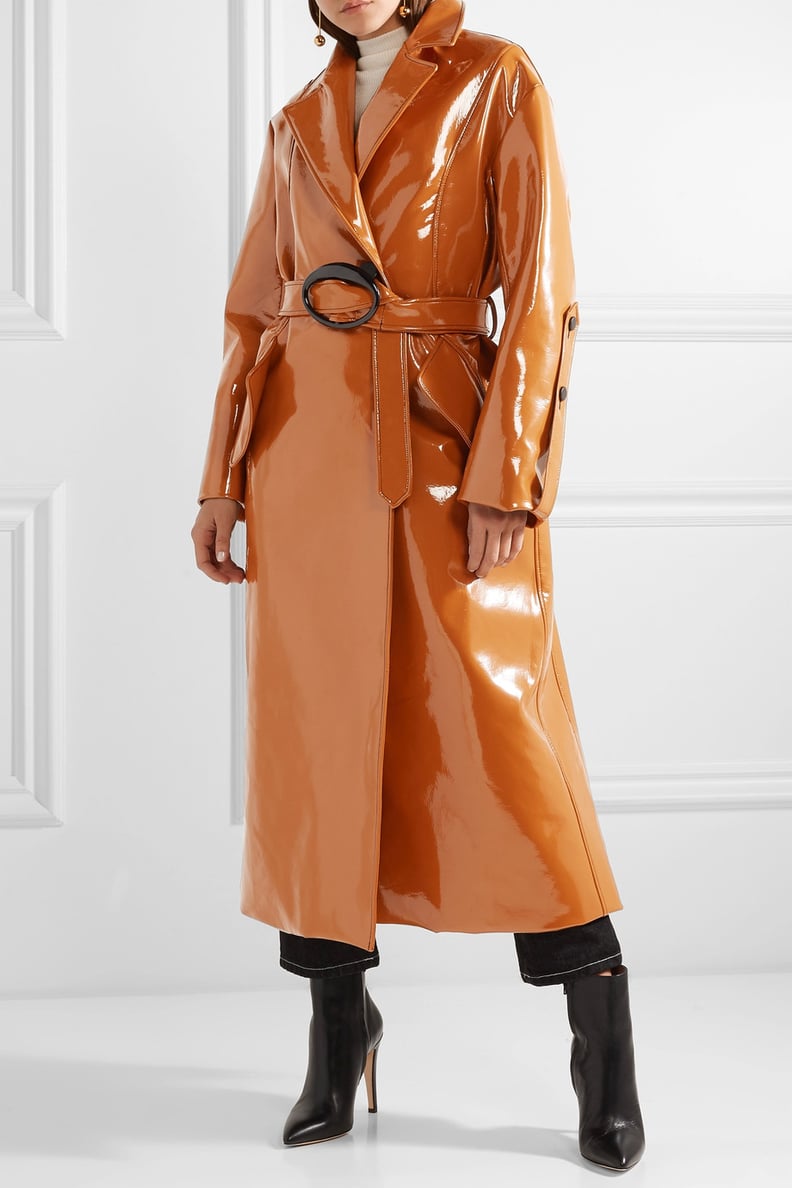 Ellery Nine To Five Pod Vinyl Trench Coat