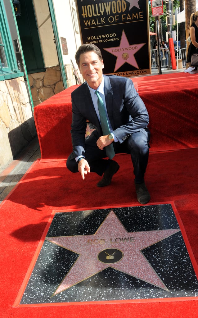 Rob Lowe Hollywood Walk of Fame Ceremony 2015