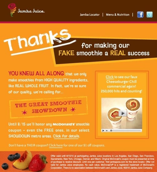 Jamba Juice Almond Milk Smoothies POPSUGAR Fitness