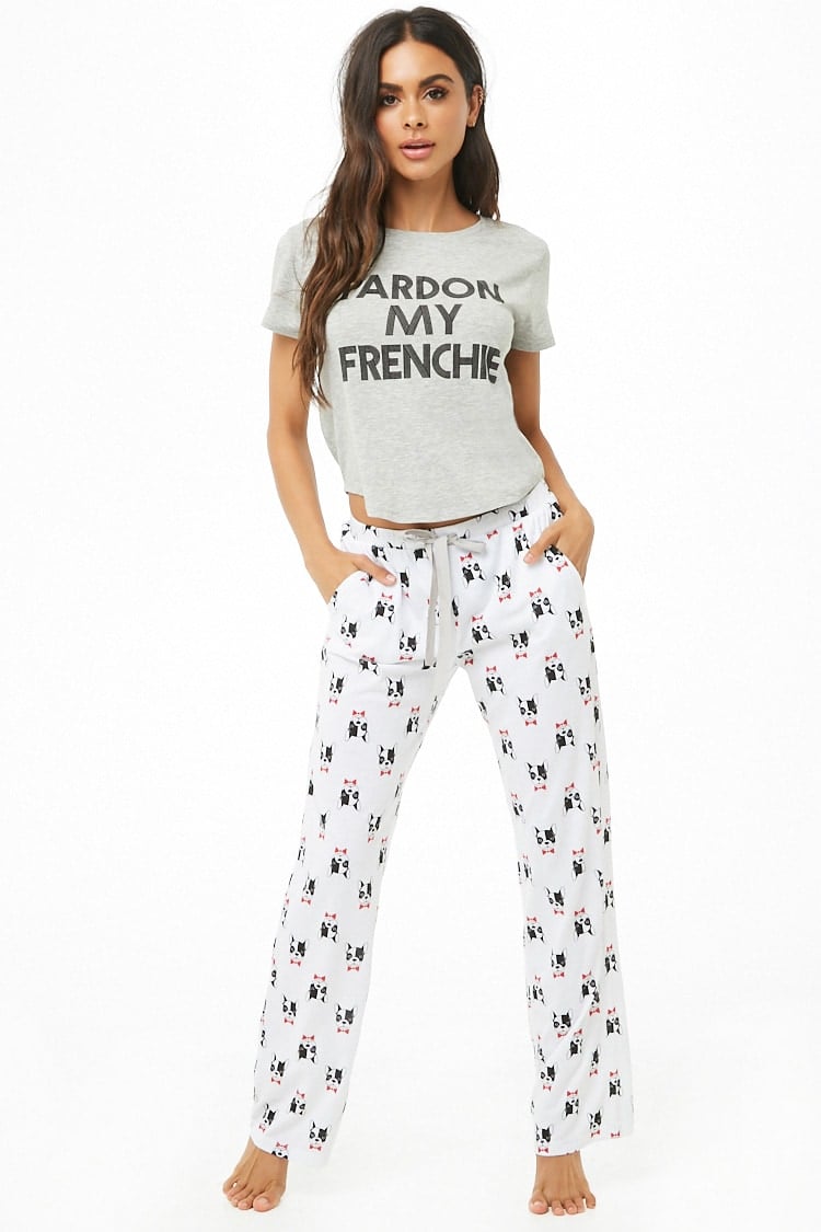 womens frenchie pajamas