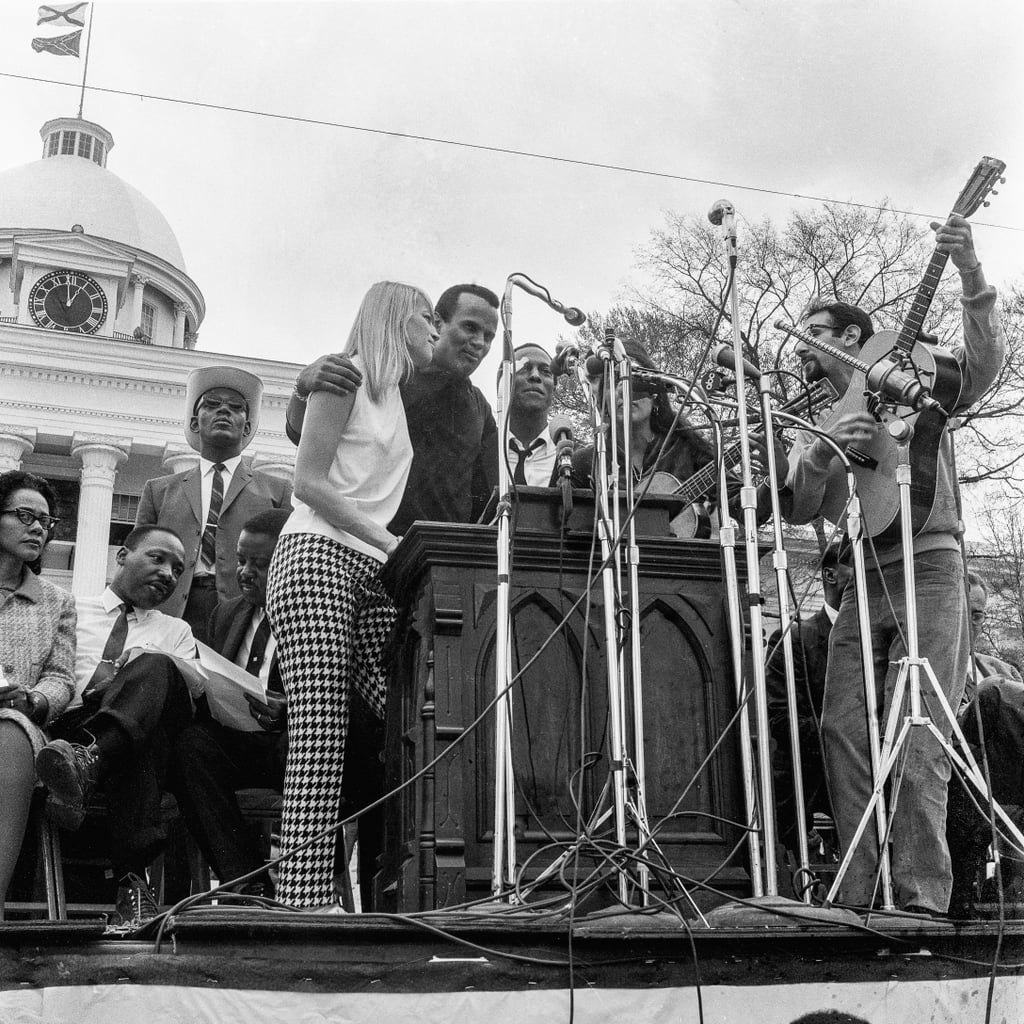 Harry Belafonte, Joan Baez, Mary Travers, Leon Bibb, and Peter Yarrow