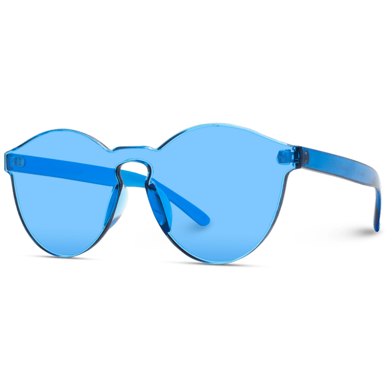 Bailey Colorful Transparent Mono Round Summer Sunglasses