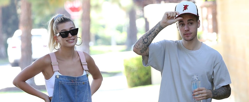 Hailey Baldwin and Justin Bieber Wore the Coolest Rainbow Sneakers I've Ever Seen